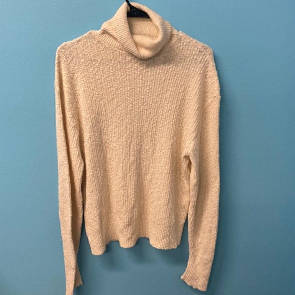 cardigan textured cotton vintage Mark Chrisman small stretch back neck shown